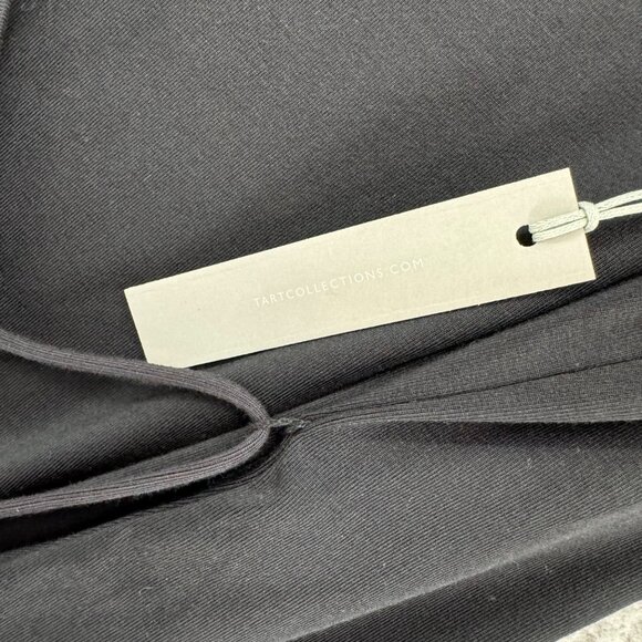 Tart Collections Wrap Dress Solid Black Modal Stretch Sleeveless V Neck Size 0X - Picture 6 of 13